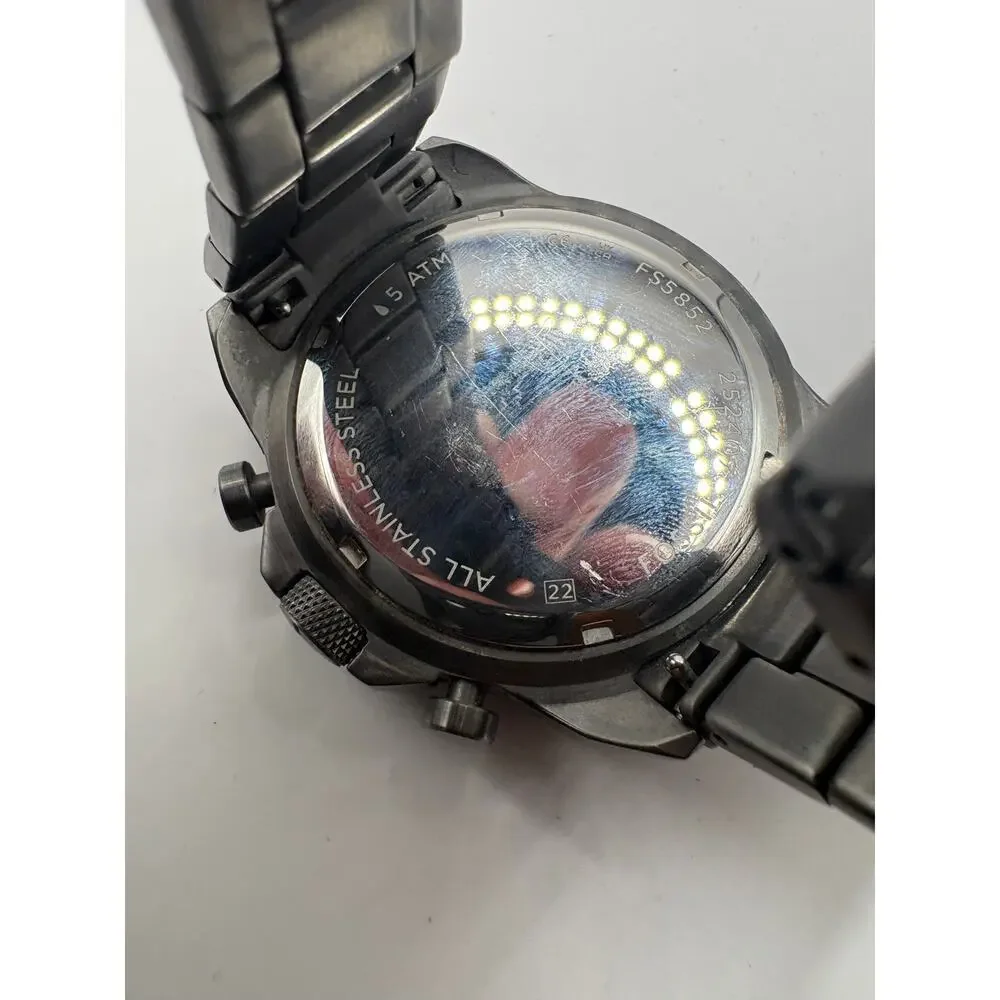 Fossil FS5852 Men's Chronograph Watch Gunmetal Steel